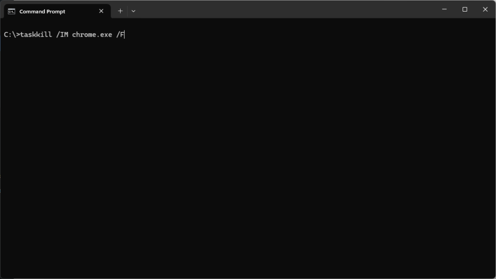how to force quit an application on windows