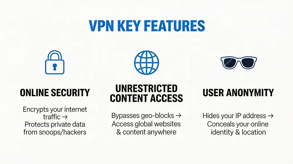 Understanding VPN - Key Features of VPNs