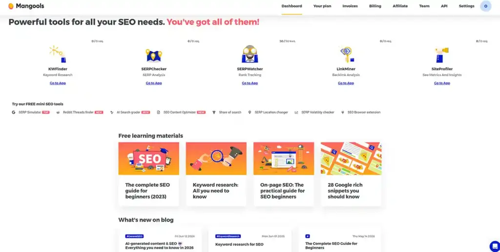 Mangools Review